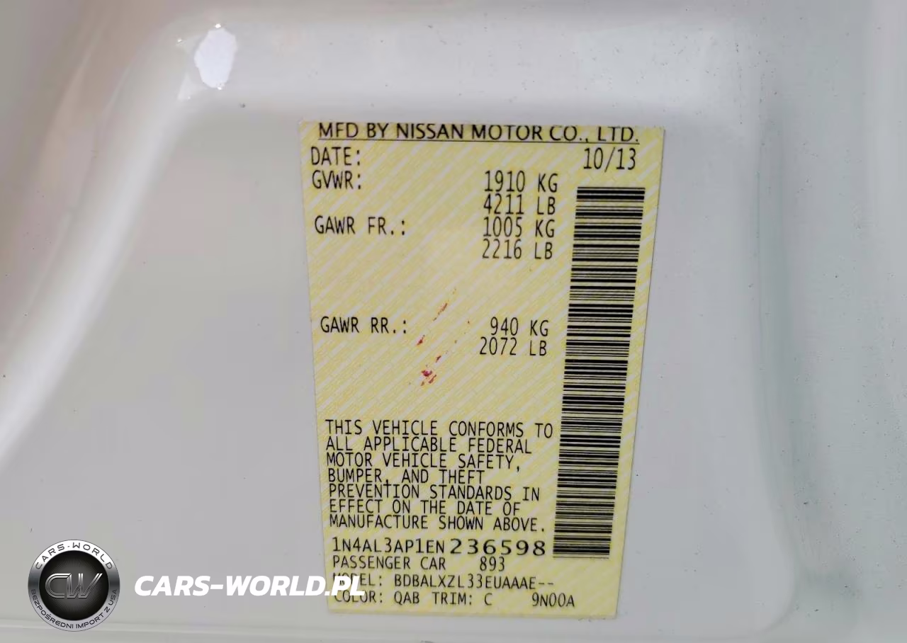 2014 Nissan Altima 2.5 Sl VIN:1N4AL3AP1EN236598 - 12