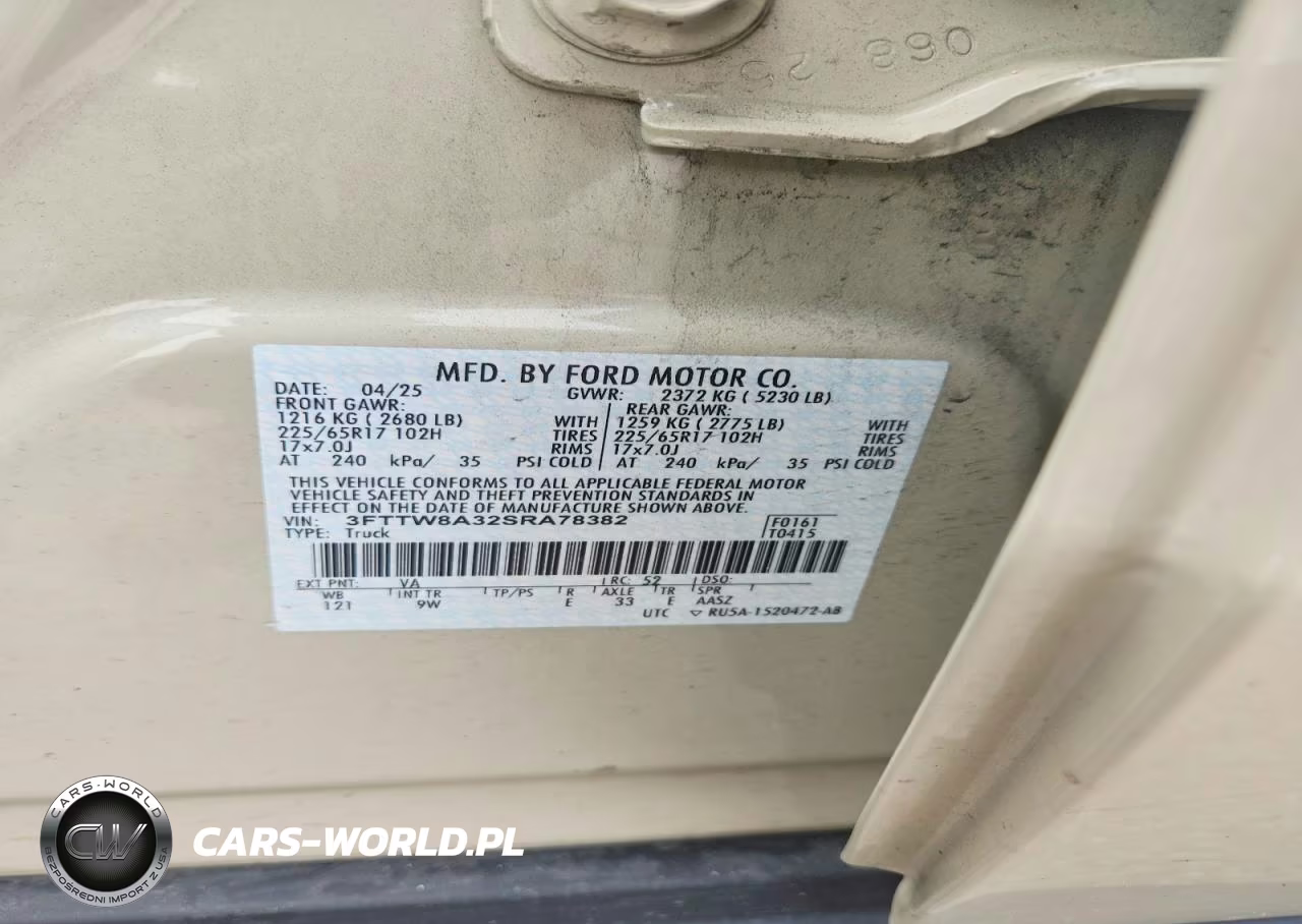 2025 Ford Maverick Xl VIN:3FTTW8A32SRA78382 - 12