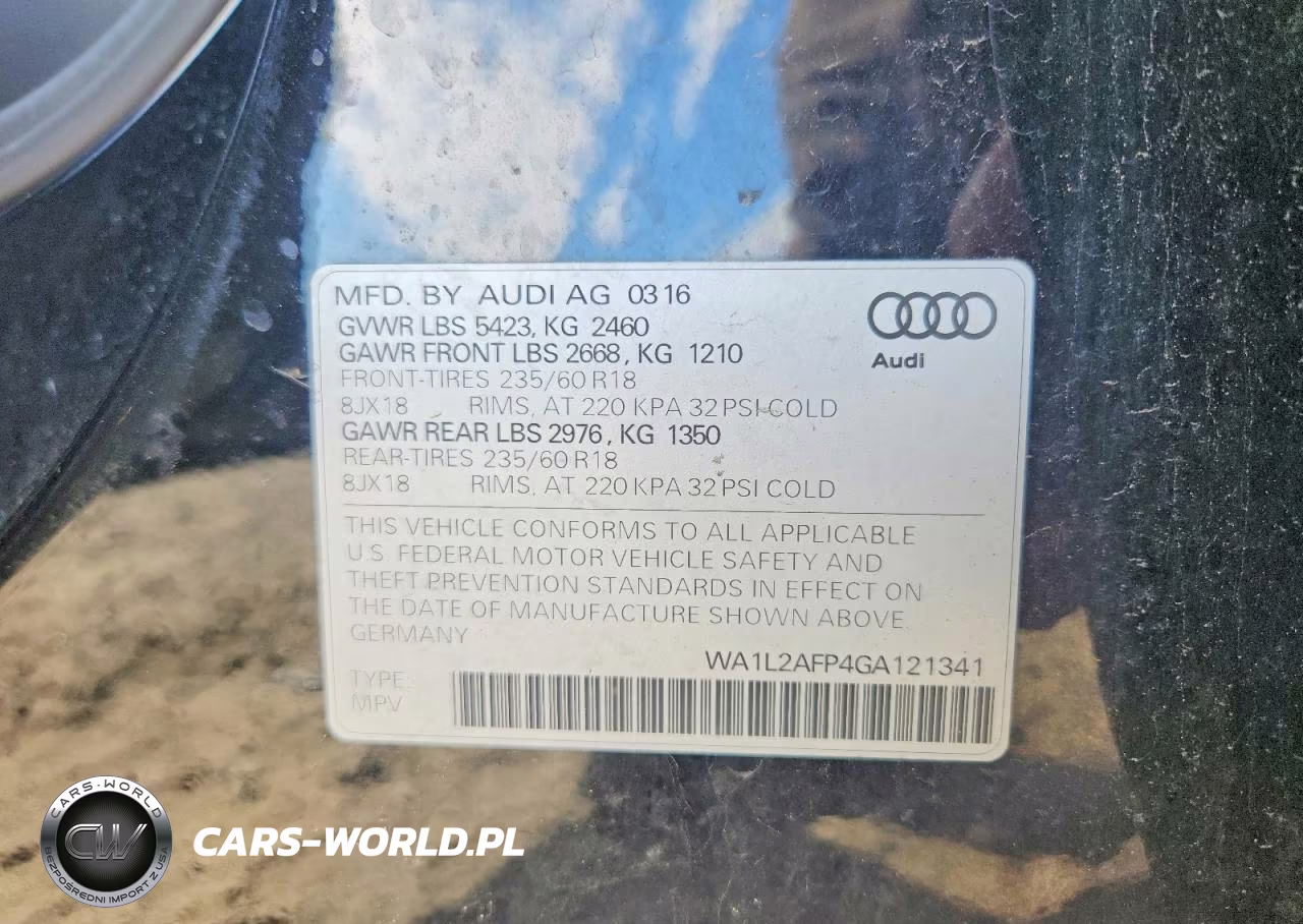 2016 Audi Q5 Premium Plus VIN:WA1L2AFP4GA121341 - 13