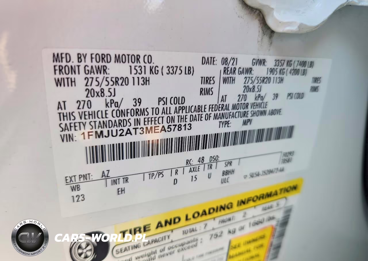 2021 Ford Expedition Limited VIN:1FMJU2AT3MEA57813 - 14
