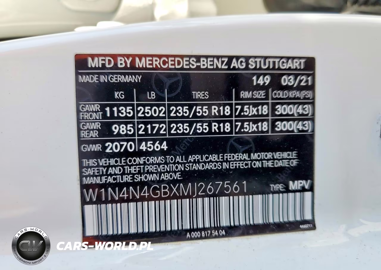 2021 Mercedes-Benz Gla 250 VIN:W1N4N4GBXMJ267561 - 12