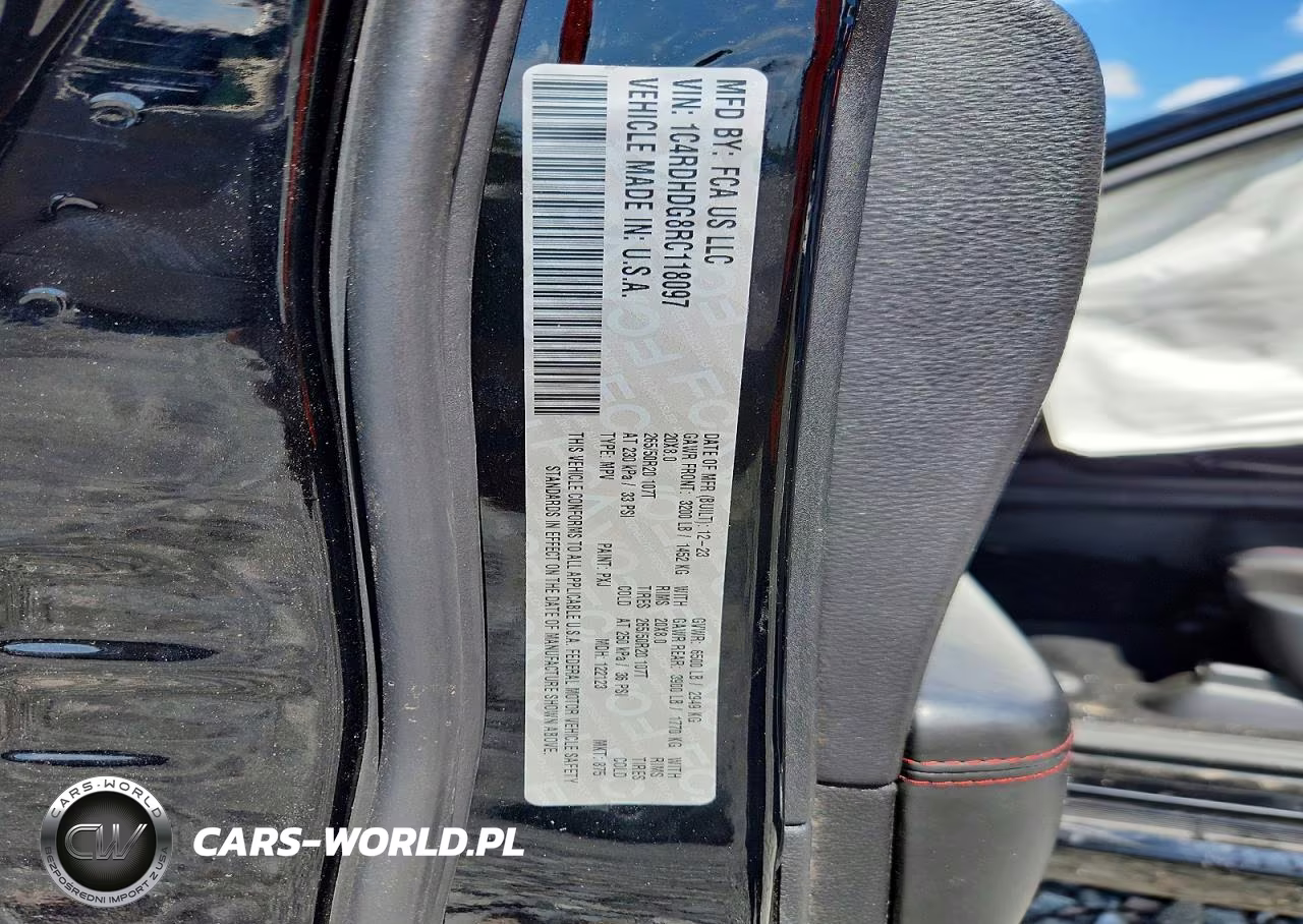 2024 Dodge Durango Gt VIN:1C4RDHDG8RC118097 - 13