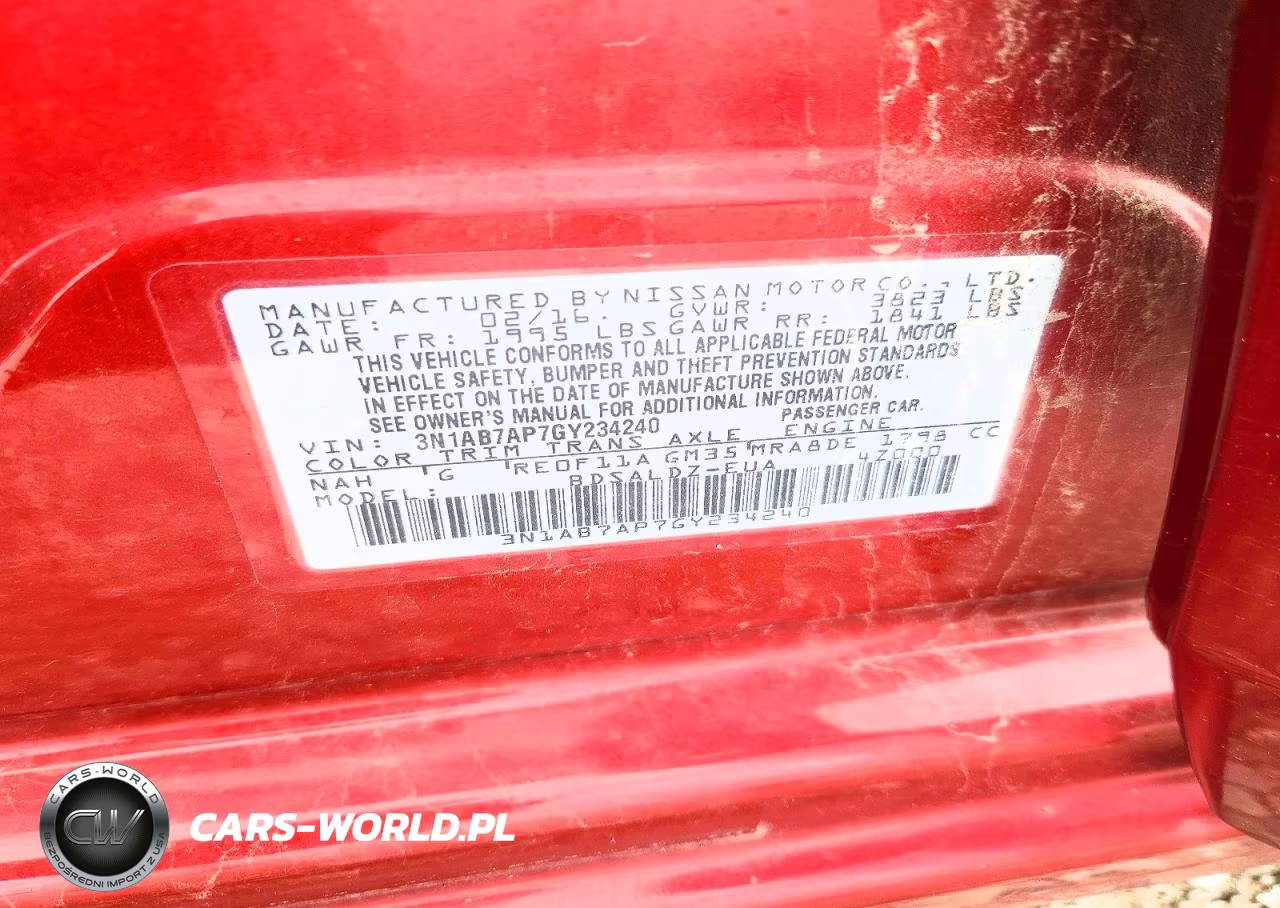 2016 Nissan Sentra Sv VIN:3N1AB7AP7GY234240 - 12