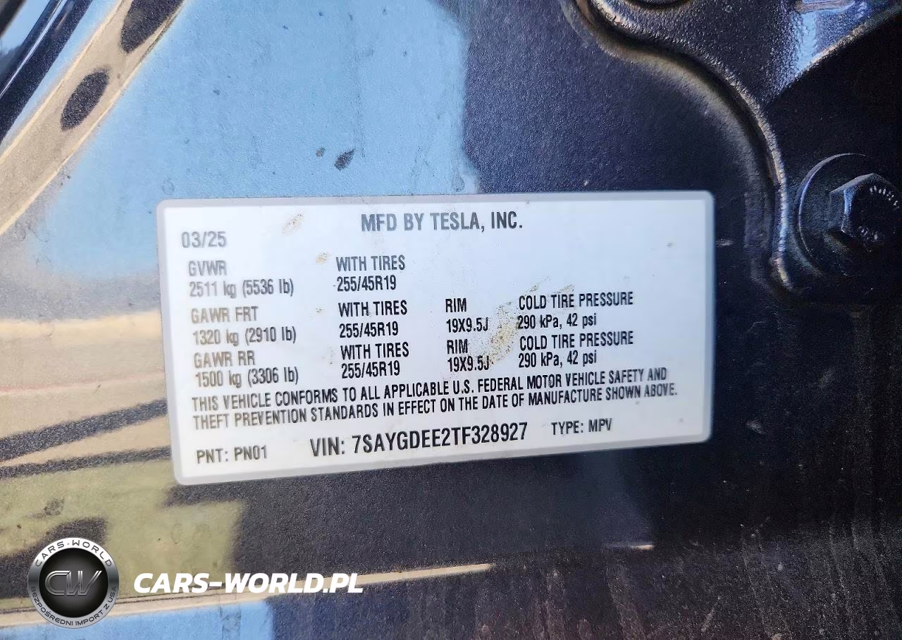 2026 Tesla Model Y VIN:7SAYGDEE2TF328927 - 14