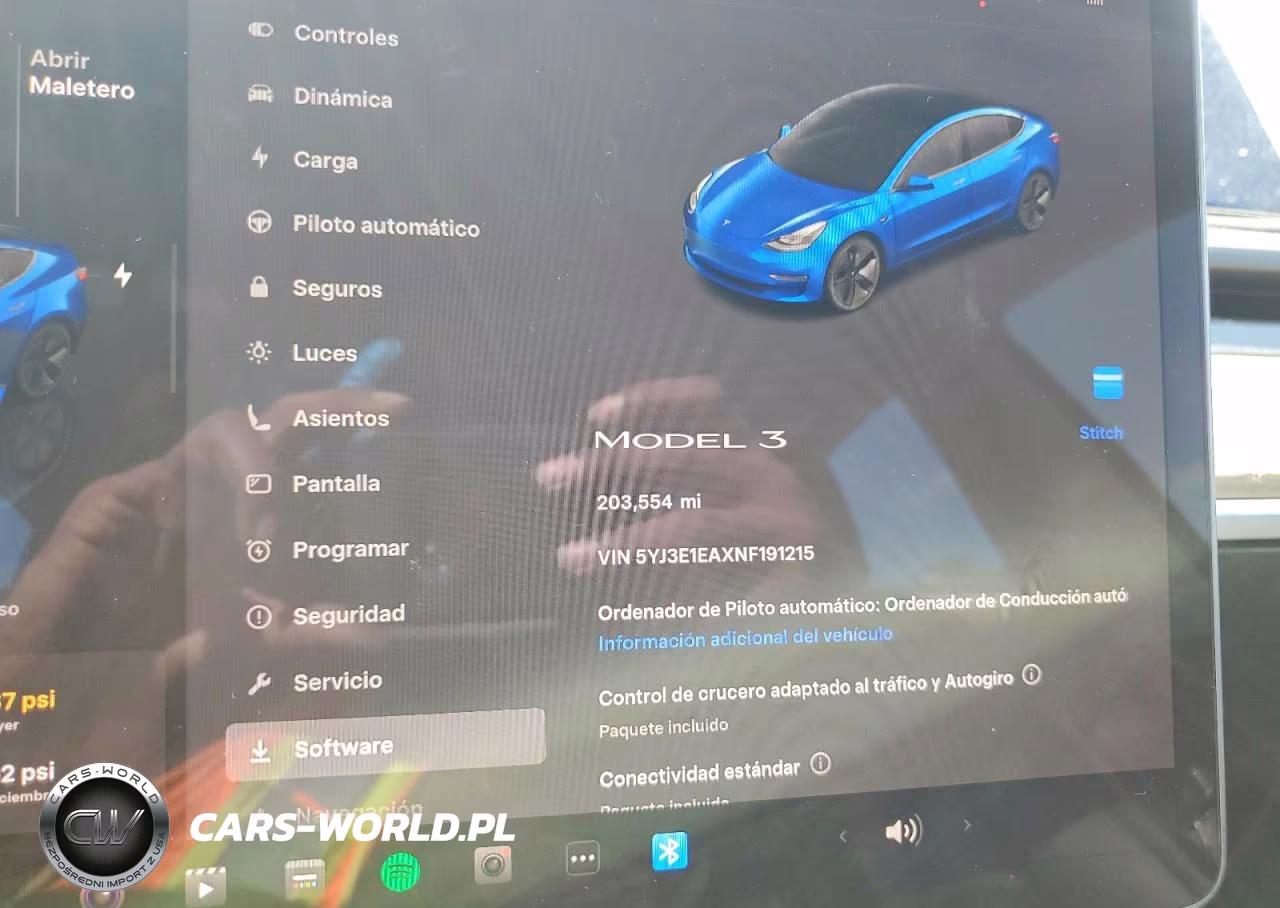 2022 Tesla Model 3 VIN:5YJ3E1EAXNF191215 - 9