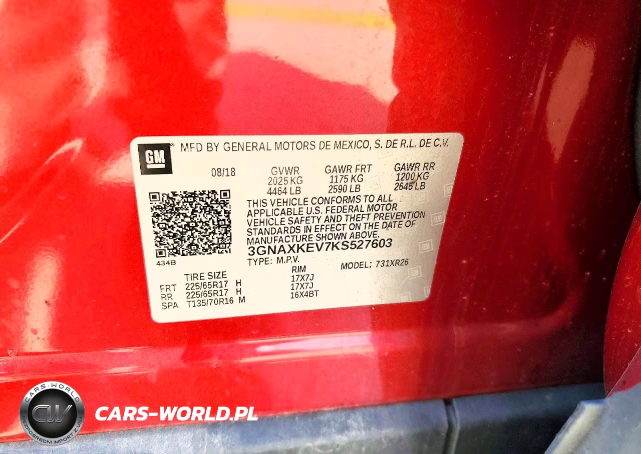 2019 Chevrolet Equinox Lt VIN:3GNAXKEV7KS527603 - 13