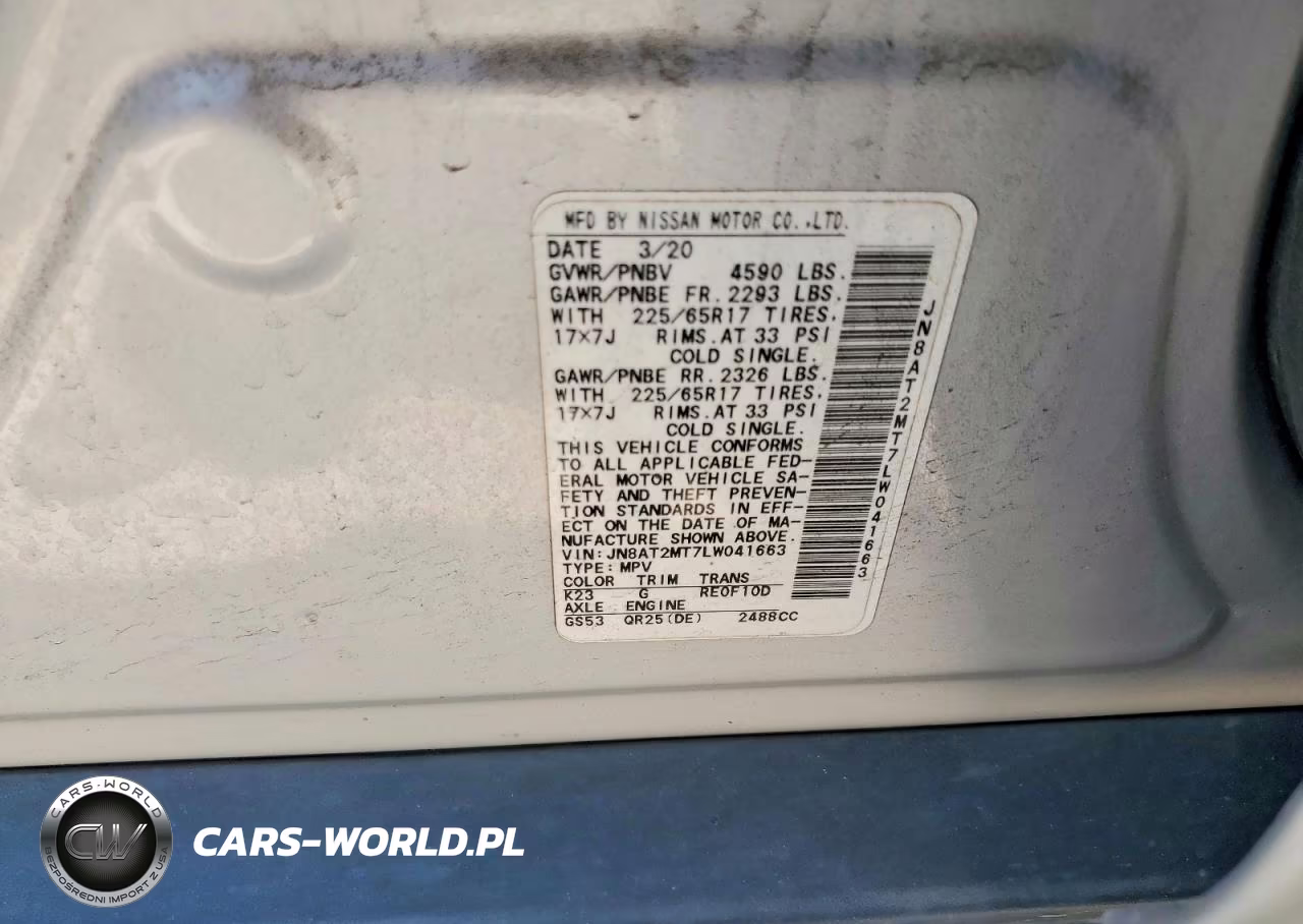 2020 Nissan Rogue Sv VIN:JN8AT2MT7LW041663 - 13