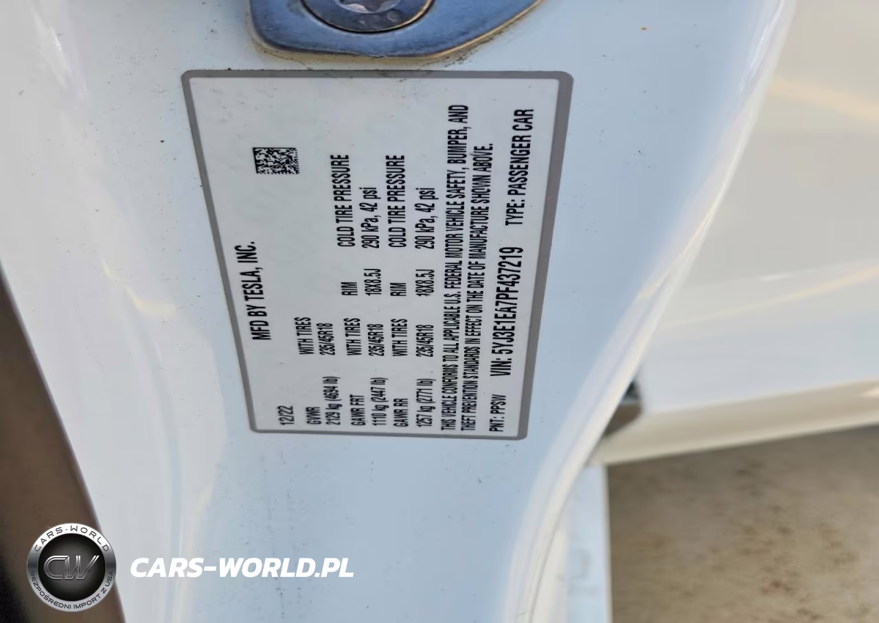 2023 Tesla Model 3 VIN:5YJ3E1EA7PF437219 - 12