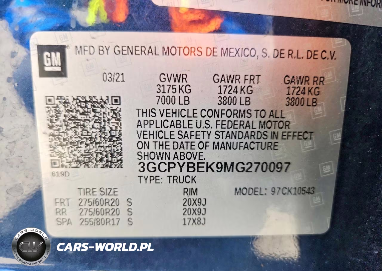 2021 Chevrolet Silverado K1500 Custom VIN:3GCPYBEK9MG270097 - 13