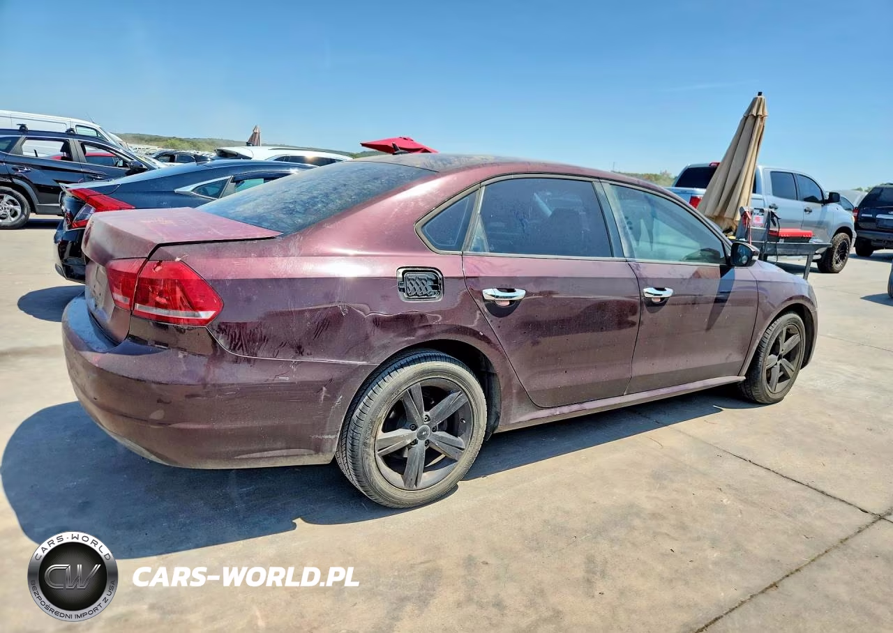 2013 Volkswagen Passat S VIN:1VWAP7A38DC042256 - 3