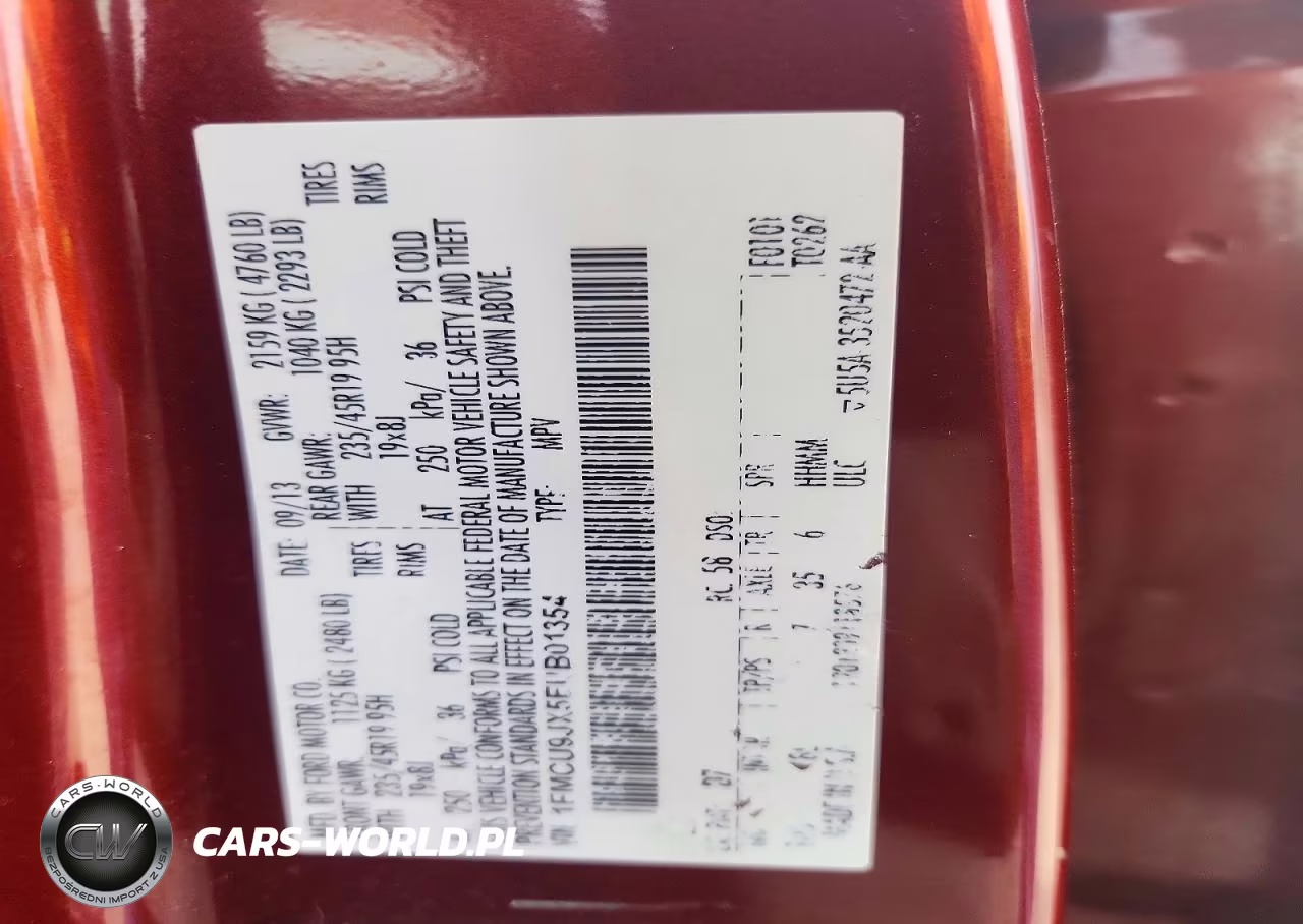 2014 Ford Escape Titanium VIN:1FMCU9JX5EUB01354 - 13