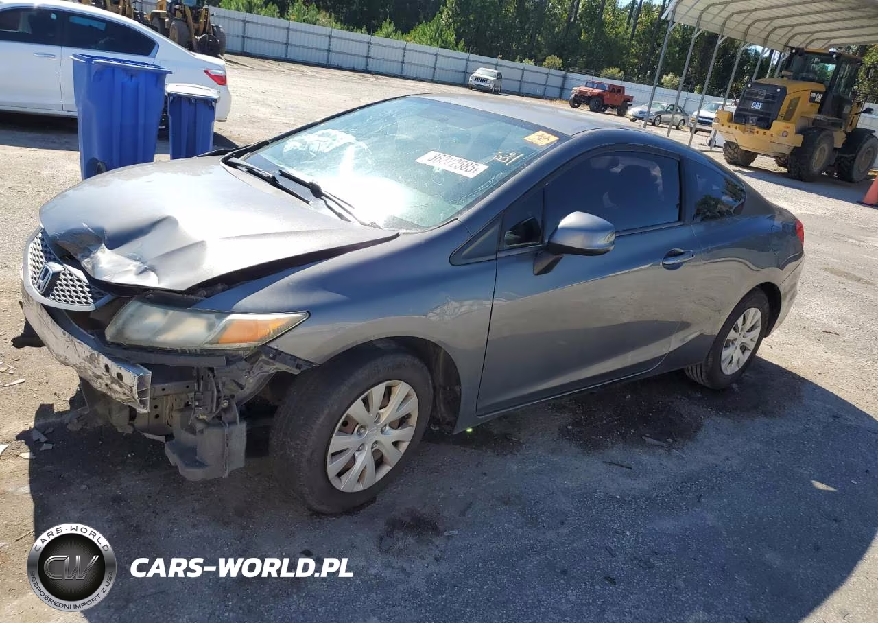 2012 Honda Civic Lx VIN:2HGFG3B52CH561172 - 1