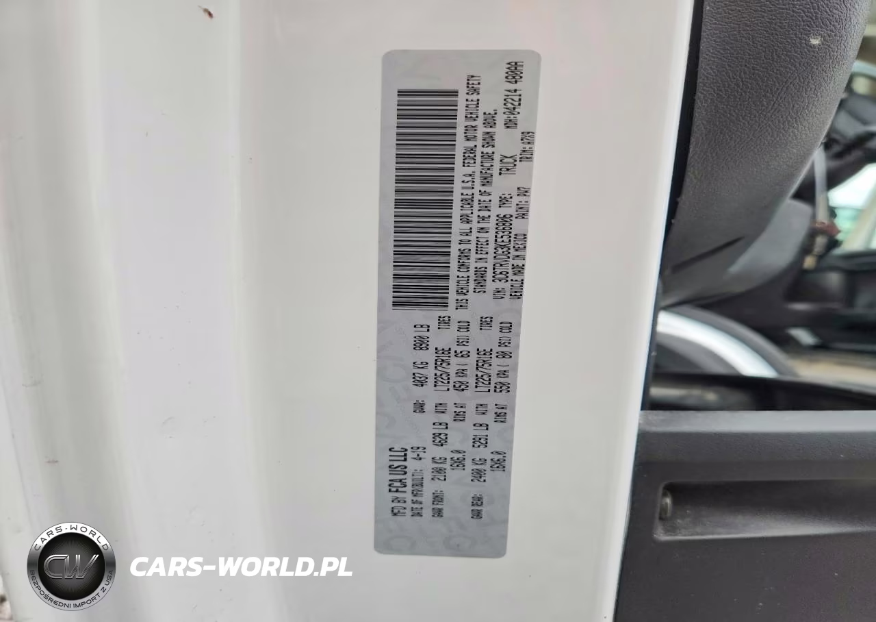 2019 Ram Promaster 2500 Delivery Van VIN:3C6TRVDG3KE536806 - 13