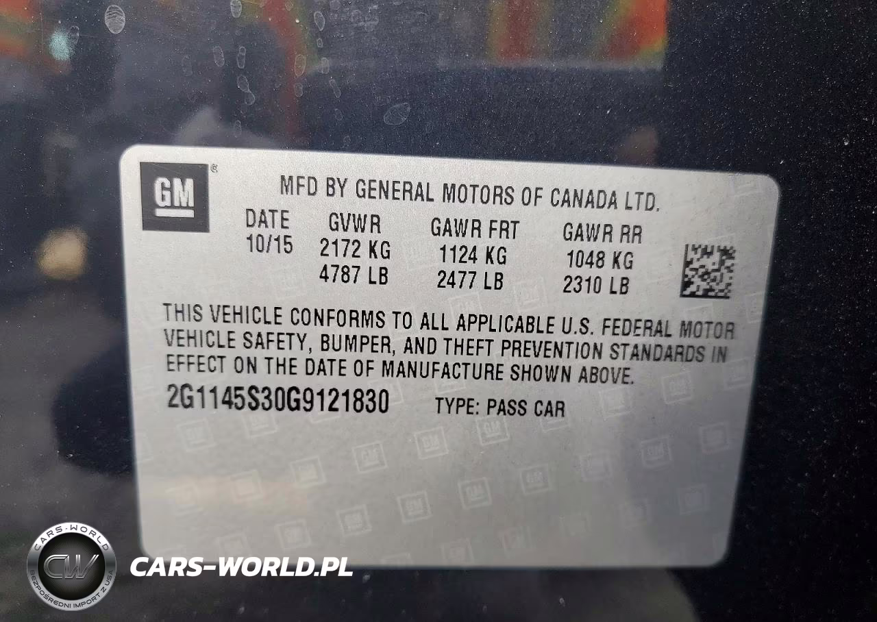 2016 Chevrolet Impala Ltz VIN:2G1145S30G9121830 - 12