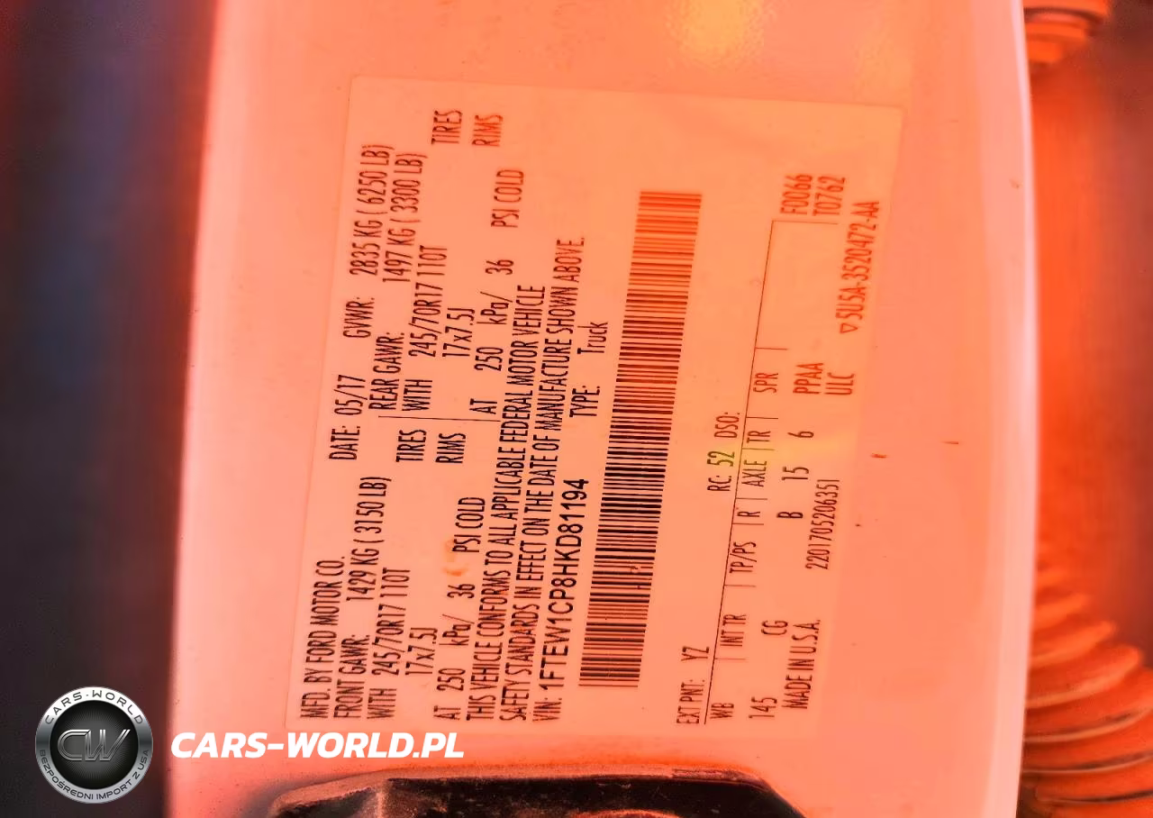 2017 Ford F150 Supercrew VIN:1FTEW1CP8HKD81194 - 12