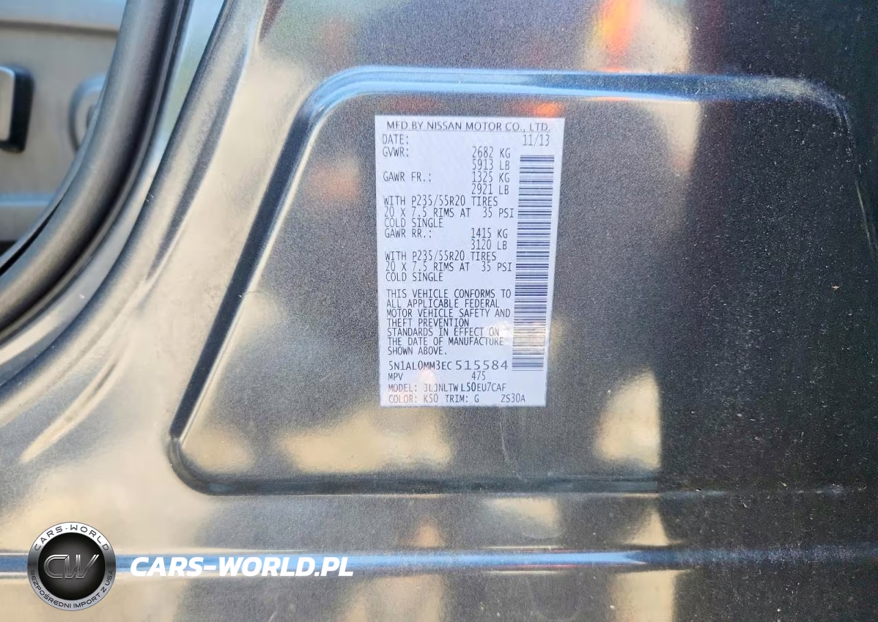 2014 Infiniti Qx60 Base VIN:5N1AL0MM3EC515584 - 13
