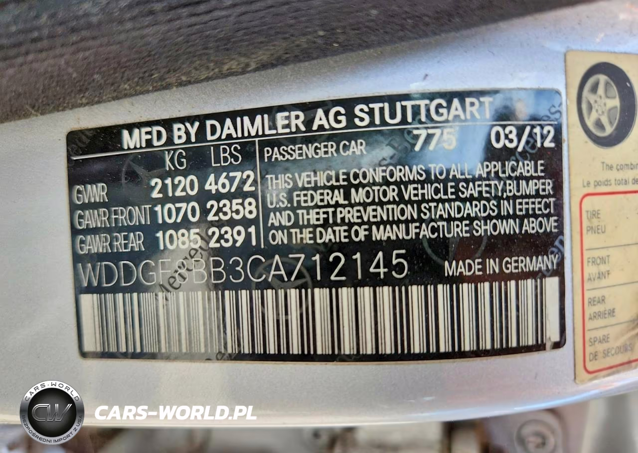 2012 Mercedes-Benz C 300 4Matic VIN:WDDGF8BB3CA712145 - 12