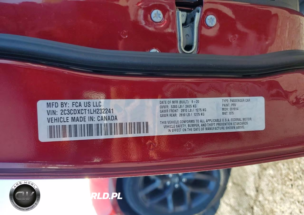 2020 Dodge Charger R-T VIN:2C3CDXCT1LH232241 - 12