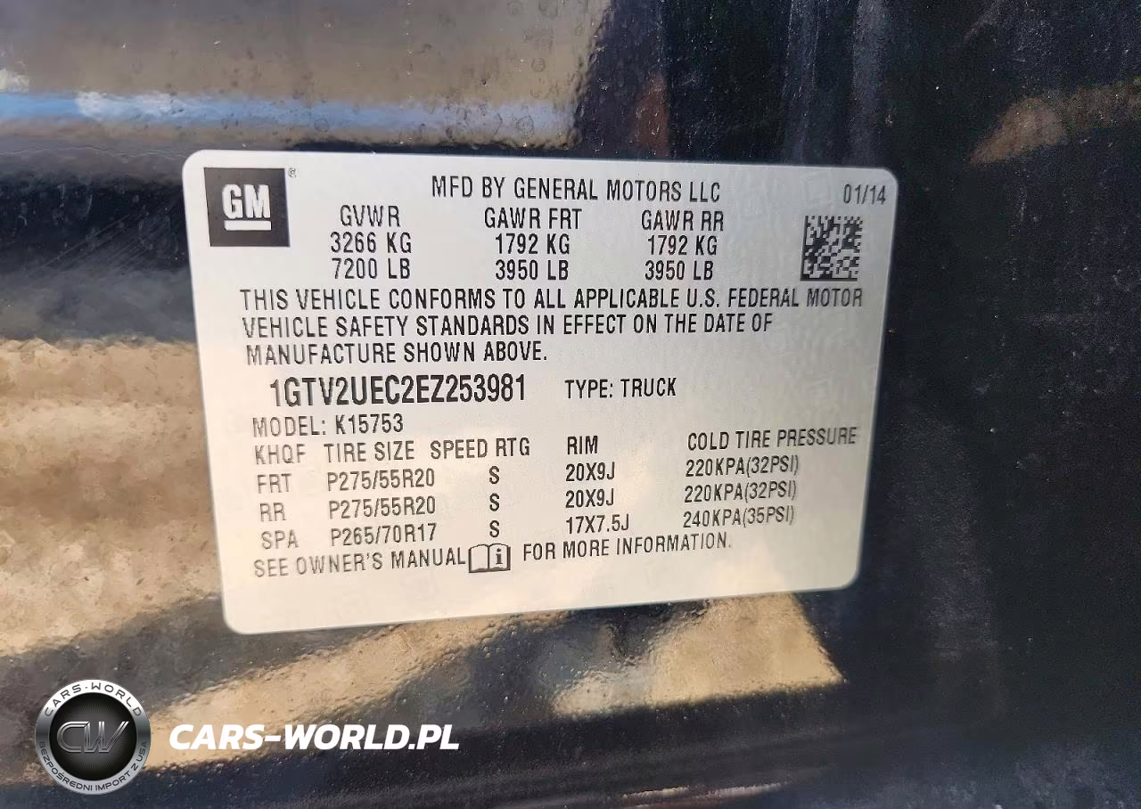 2014 GMC Sierra K1500 Sle VIN:1GTV2UEC2EZ253981 - 12