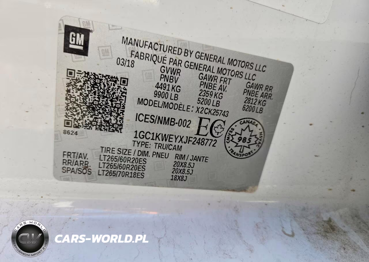 2018 Chevrolet Silverado K2500 Heavy Duty Ltz VIN:1GC1KWEYXJF248772 - 12