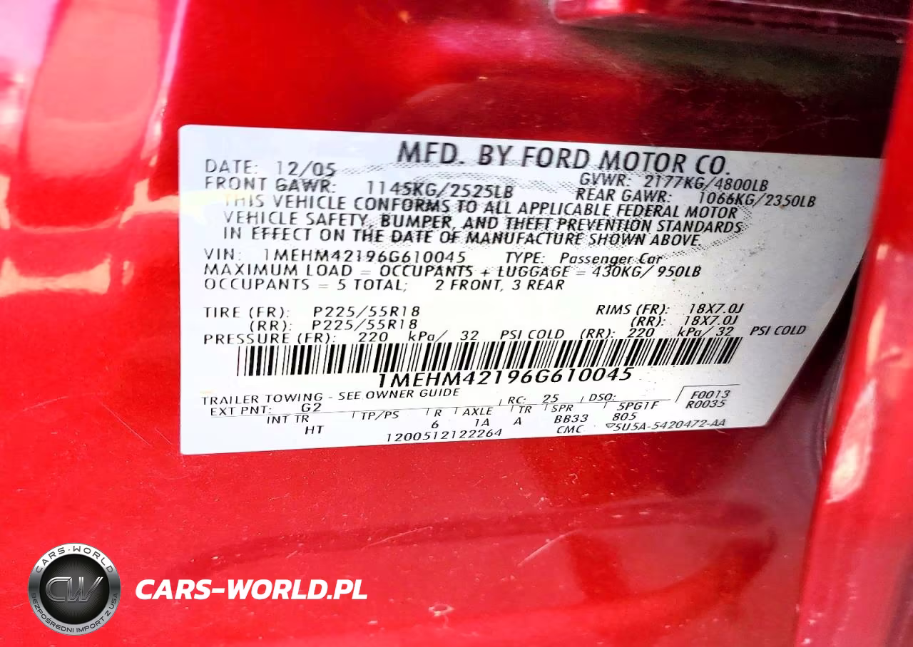 2006 Mercury Montego Premier VIN:1MEHM42196G610045 - 12