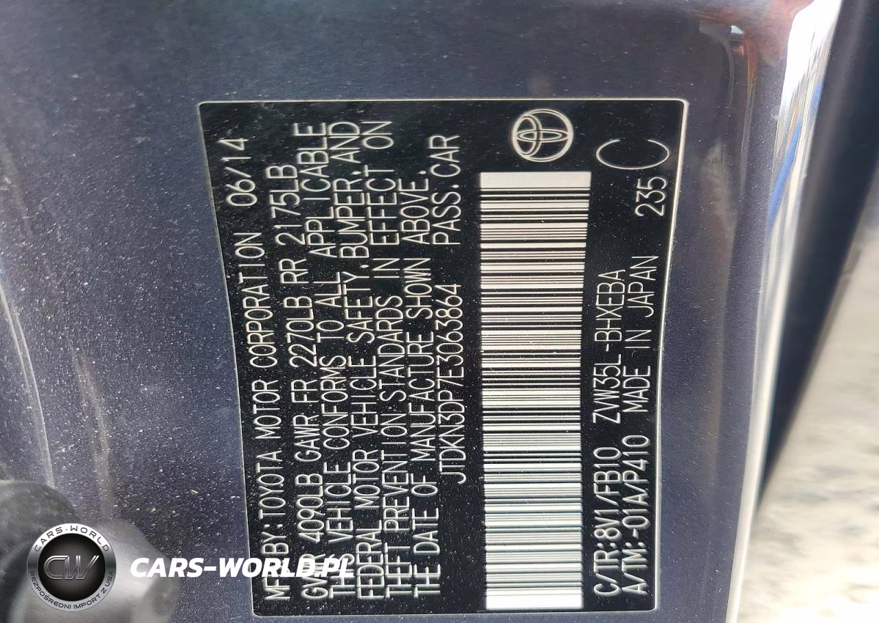 2014 Toyota Prius Plug-In Hybrid Base VIN:JTDKN3DP7E3063864 - 12