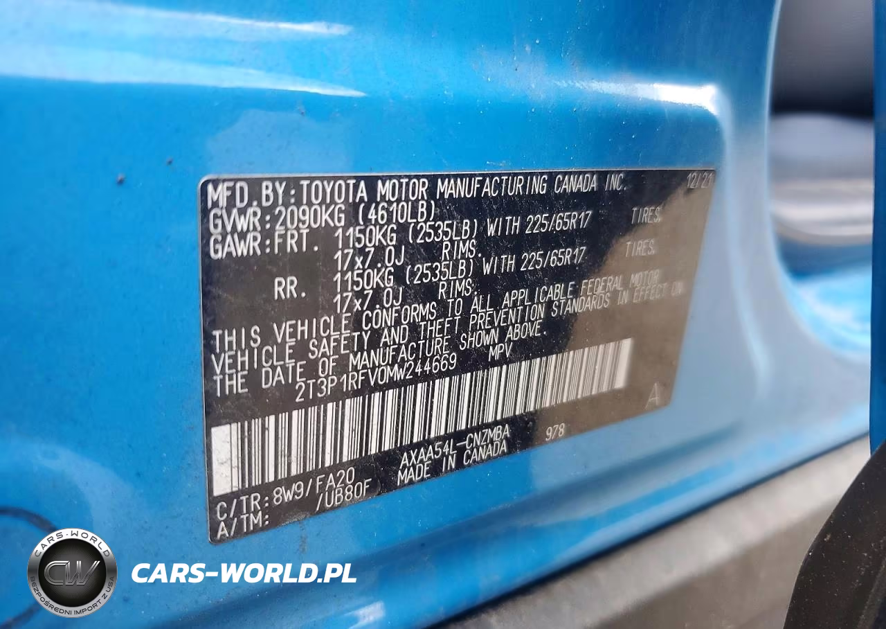 2021 Toyota Rav4 Xle VIN:2T3P1RFV0MW244669 - 14