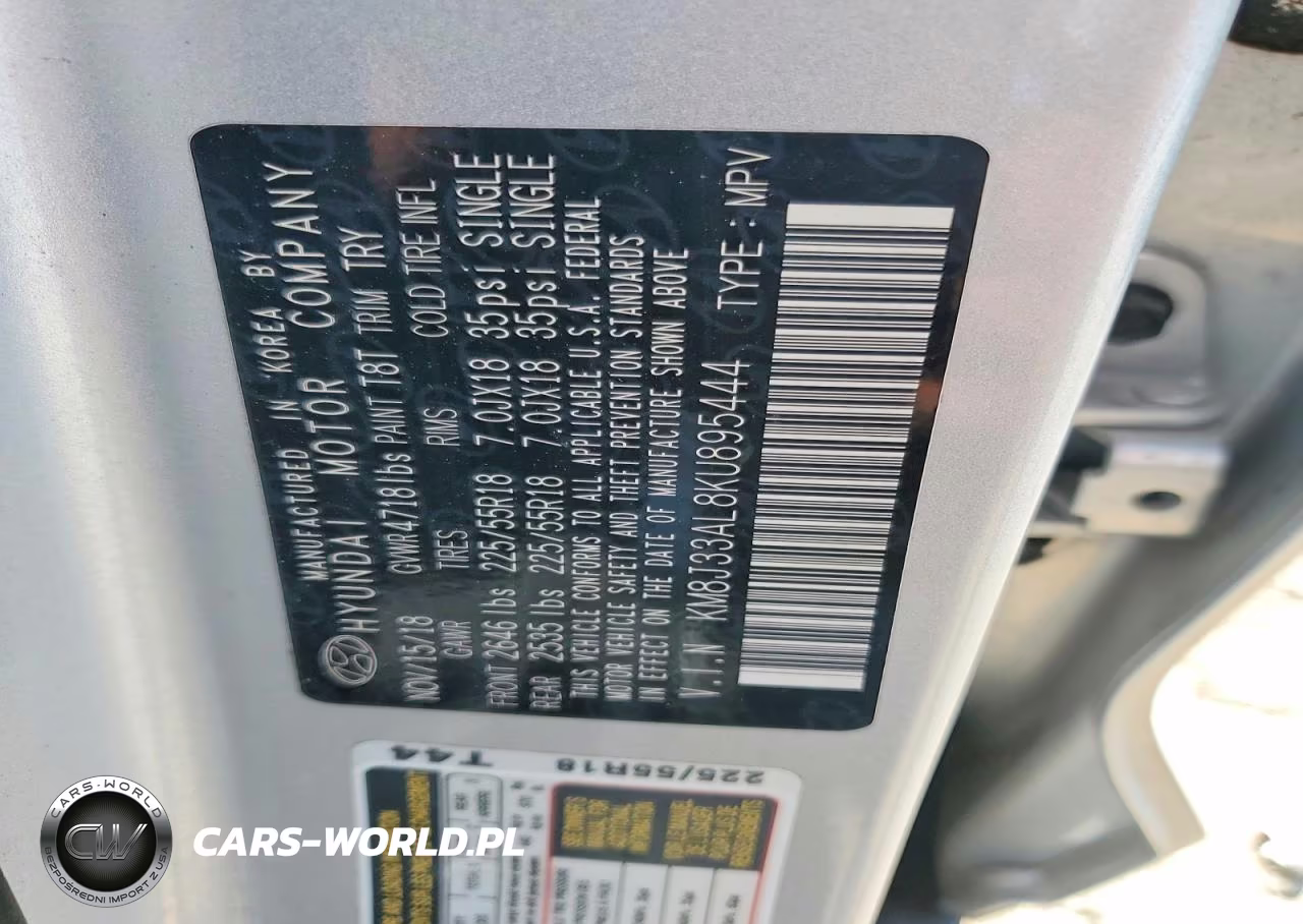 2019 Hyundai Tucson Limited VIN:KM8J33AL8KU895444 - 12