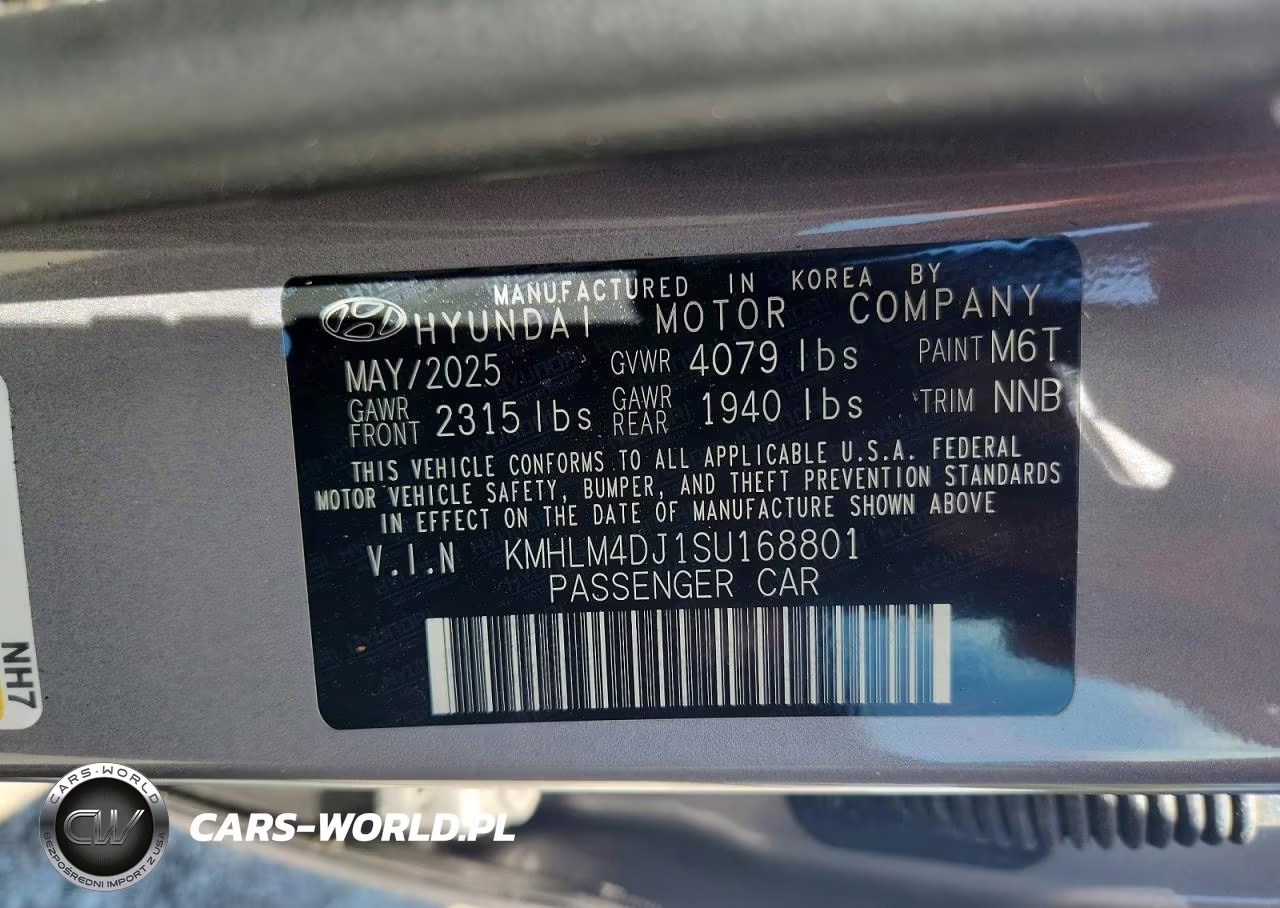 2025 Hyundai Elantra Hybrid Blue VIN:KMHLM4DJ1SU168801 - 12