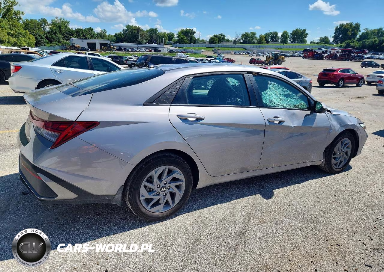 2025 Hyundai Elantra Hybrid Blue VIN:KMHLM4DJ1SU168801 - 3
