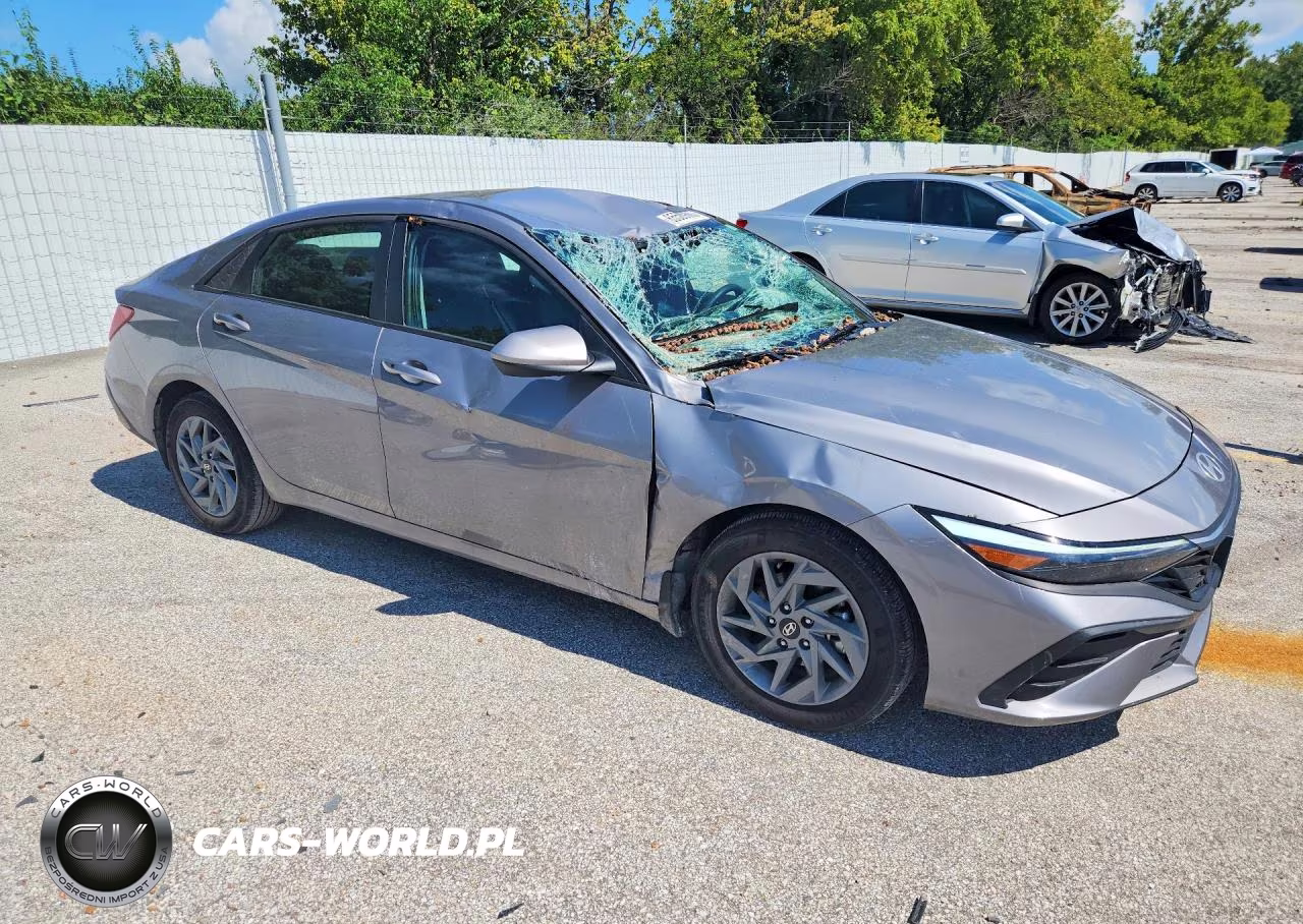 2025 Hyundai Elantra Hybrid Blue VIN:KMHLM4DJ1SU168801 - 4