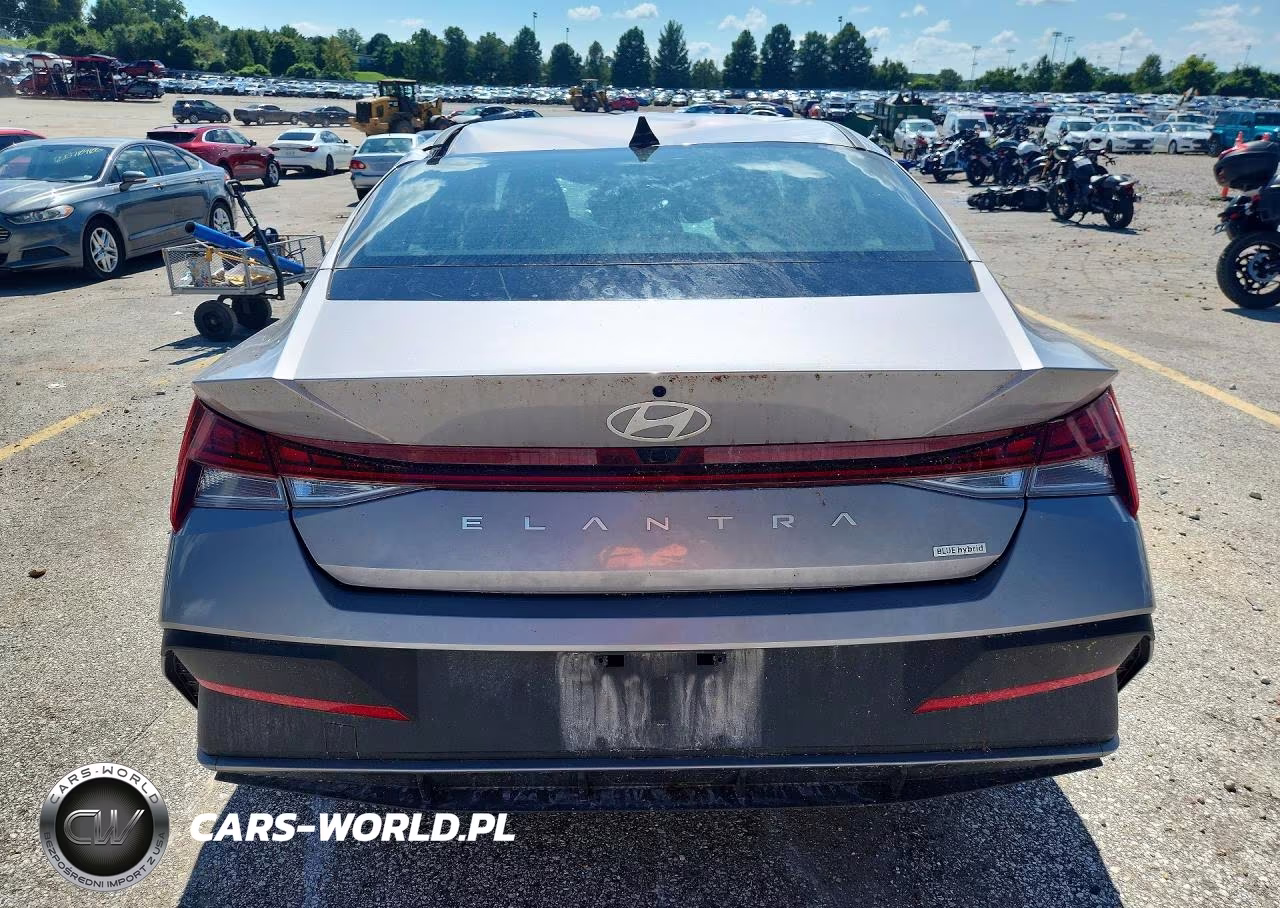 2025 Hyundai Elantra Hybrid Blue VIN:KMHLM4DJ1SU168801 - 6