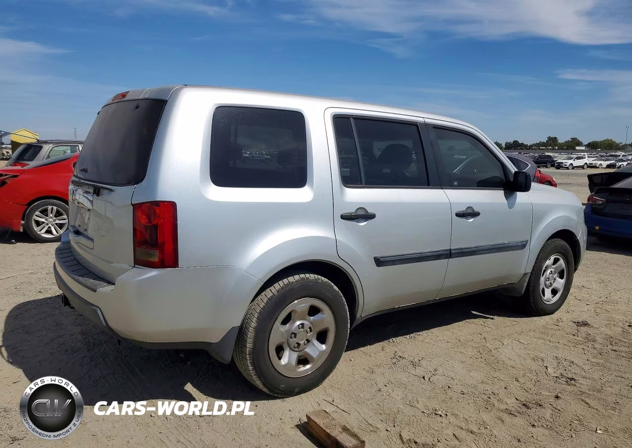 2011 Honda Pilot Lx VIN:5FNYF3H21BB008606 - 3