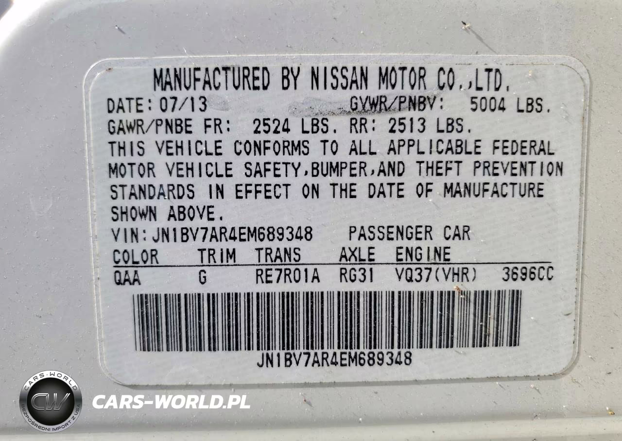 2014 Infiniti Q50 Premium VIN:JN1BV7AR4EM689348 - 12