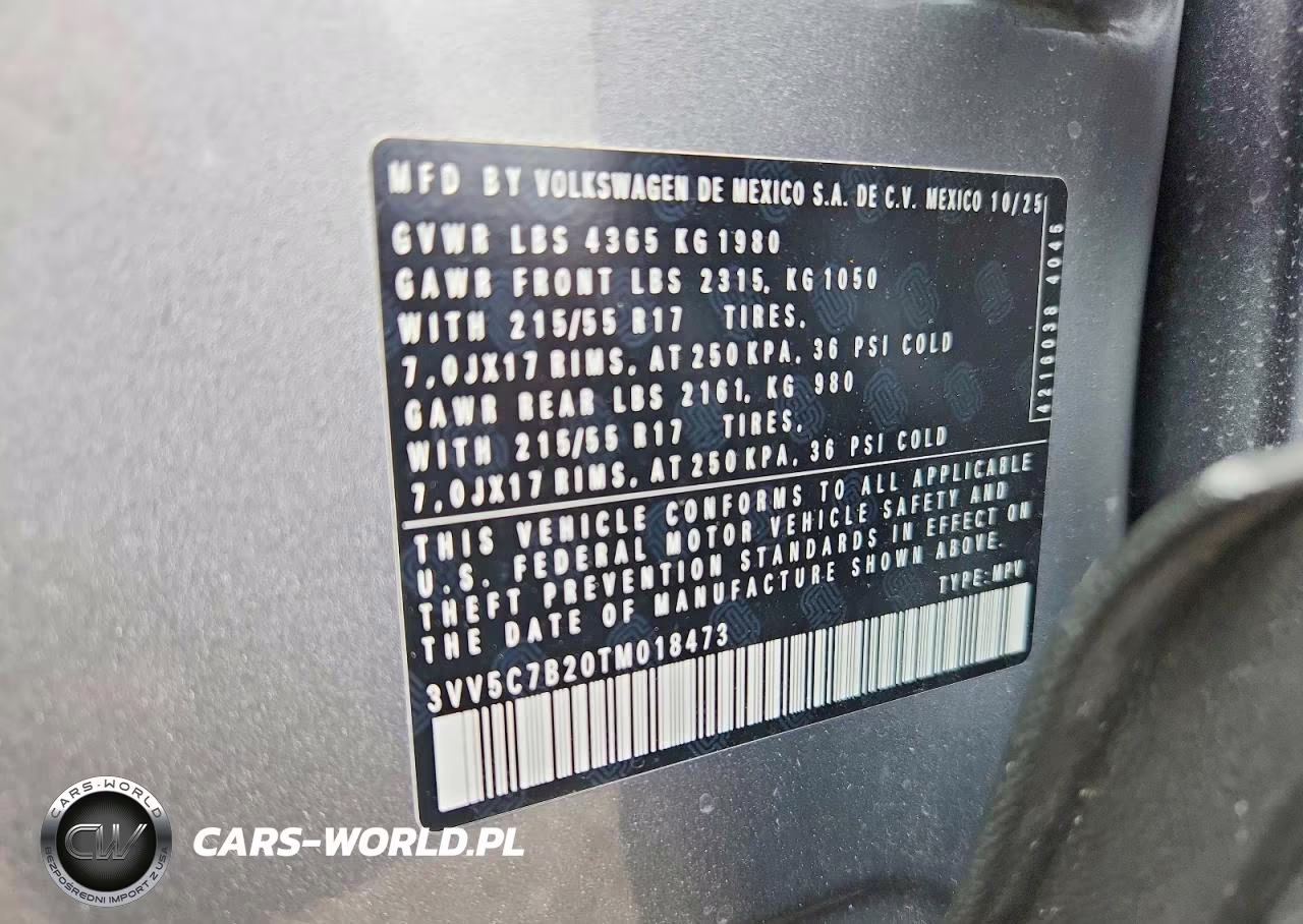 2026 Volkswagen Taos S VIN:3VV5C7B20TM018473 - 13