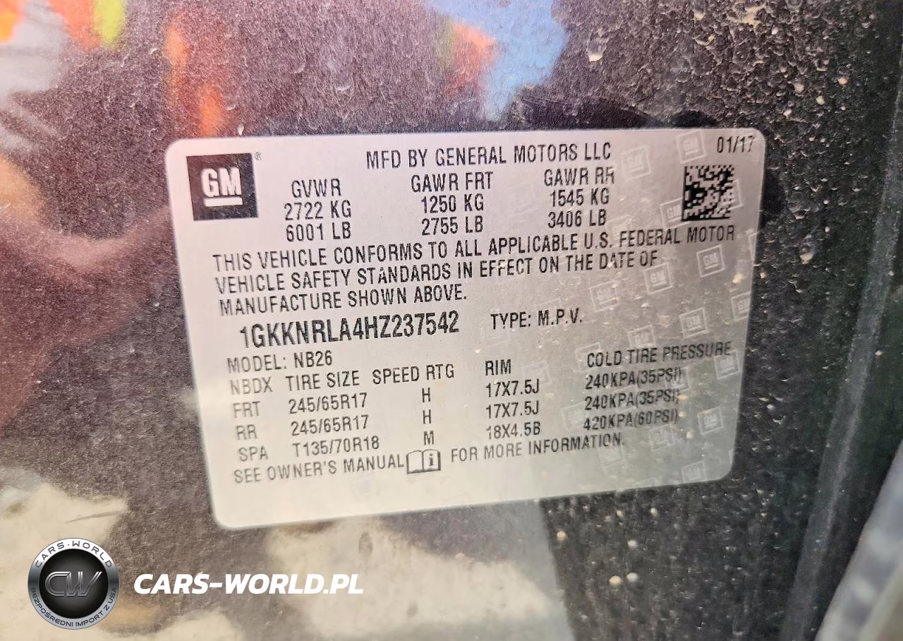 2017 GMC Acadia Sle VIN:1GKKNRLA4HZ237542 - 14