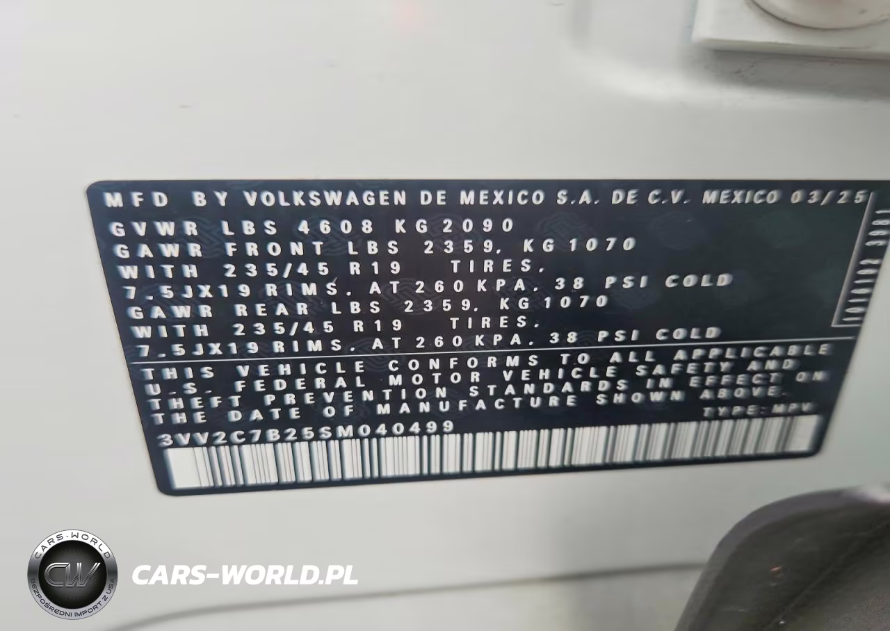 2025 Volkswagen Taos Se Black VIN:3VV2C7B25SM040499 - 12