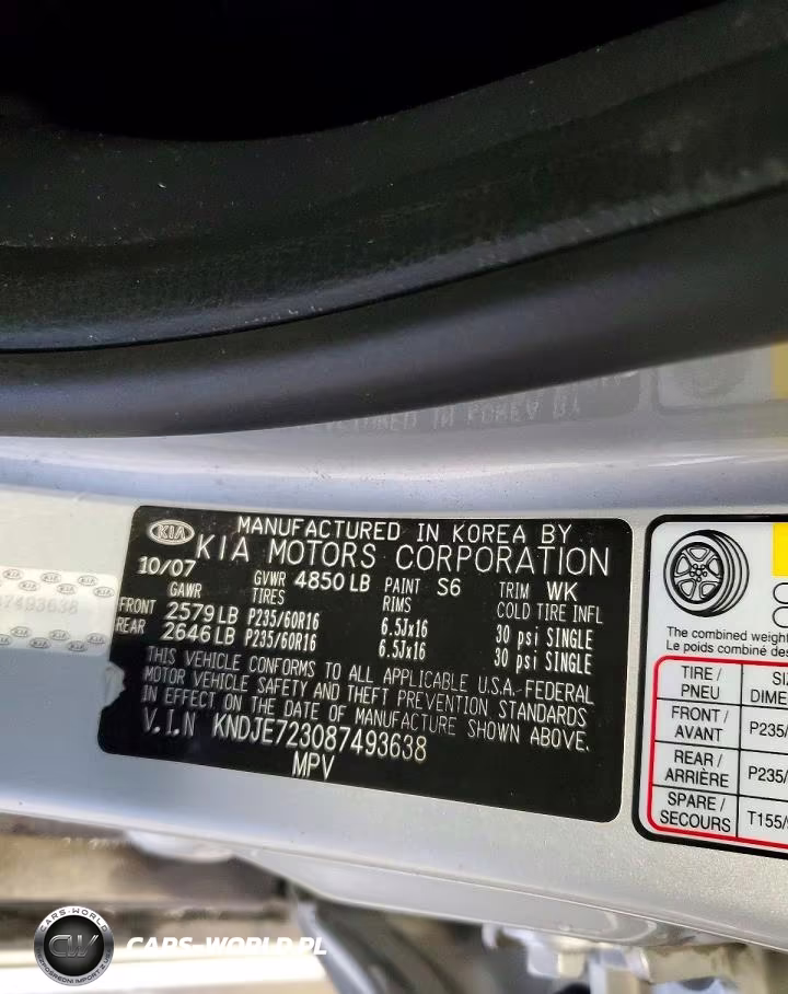 2008 Kia Sportage Lx VIN:KNDJE723087493638 - 14
