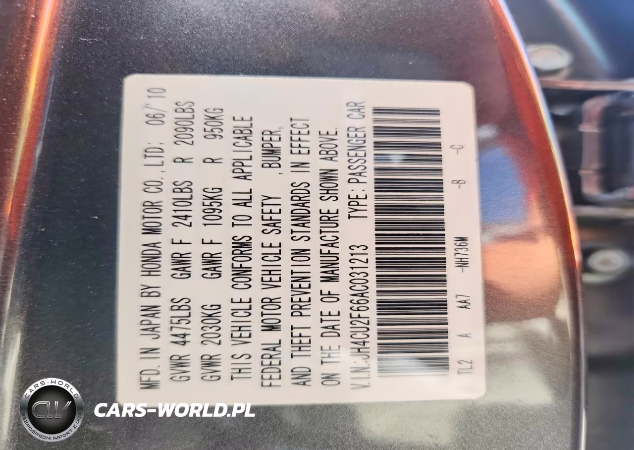 2010 Acura Tsx VIN:JH4CU2F66AC031213 - 12