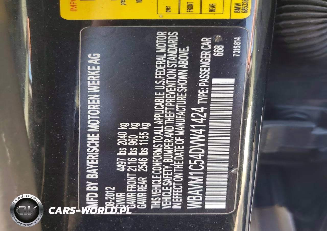 2013 BMW X1 Sdrive28I VIN:WBAVM1C54DVW41424 - 12
