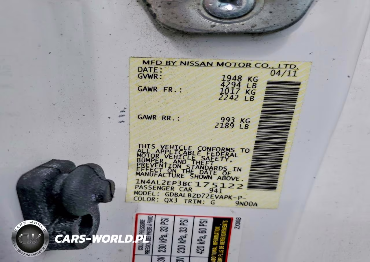 2011 Nissan Altima 2.5 S VIN:1N4AL2EP3BC175122 - 12