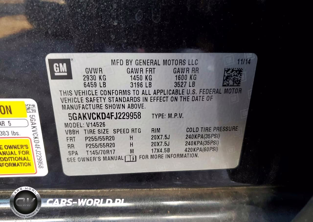 2015 Buick Enclave VIN:5GAKVCKD4FJ229958 - 13