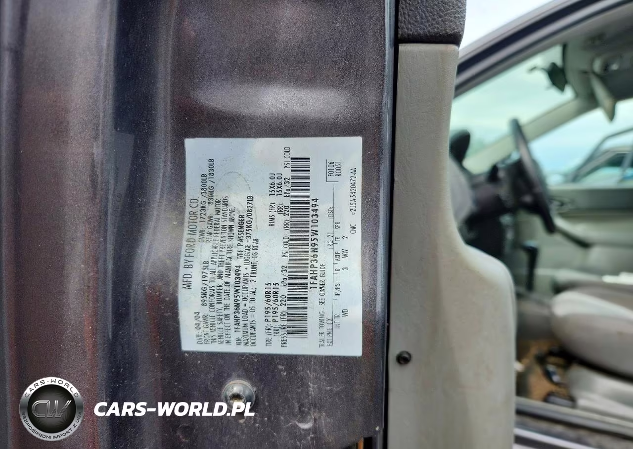 2005 Ford Focus Zxw VIN:1FAHP36N95W103494 - 12