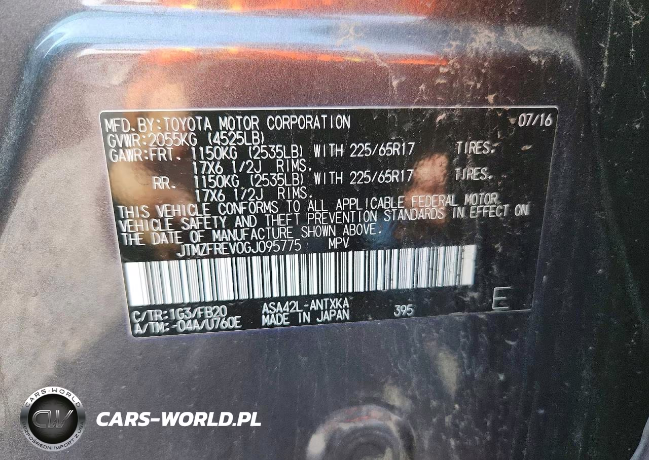 2016 Toyota Rav4 Le VIN:JTMZFREV0GJ095775 - 12