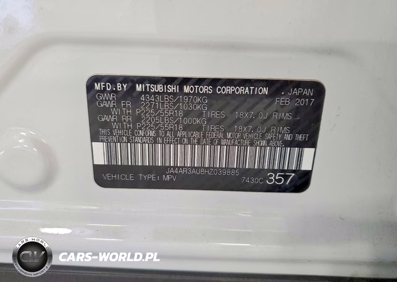 2017 Mitsubishi Outlander Sport Es VIN:JA4AR3AU8HZ039885 - 12