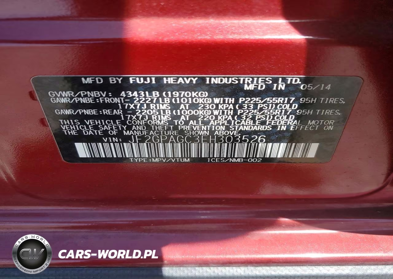 2014 Subaru Xv Crosstrek 2.0 Limited VIN:JF2GPAGC3EH303526 - 13