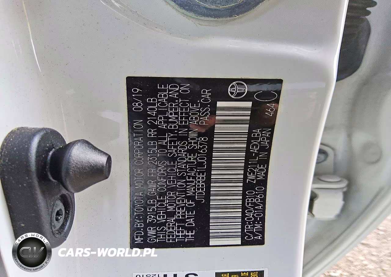 2020 Toyota Corolla Le VIN:JTDEBRBE1LJ016378 - 12