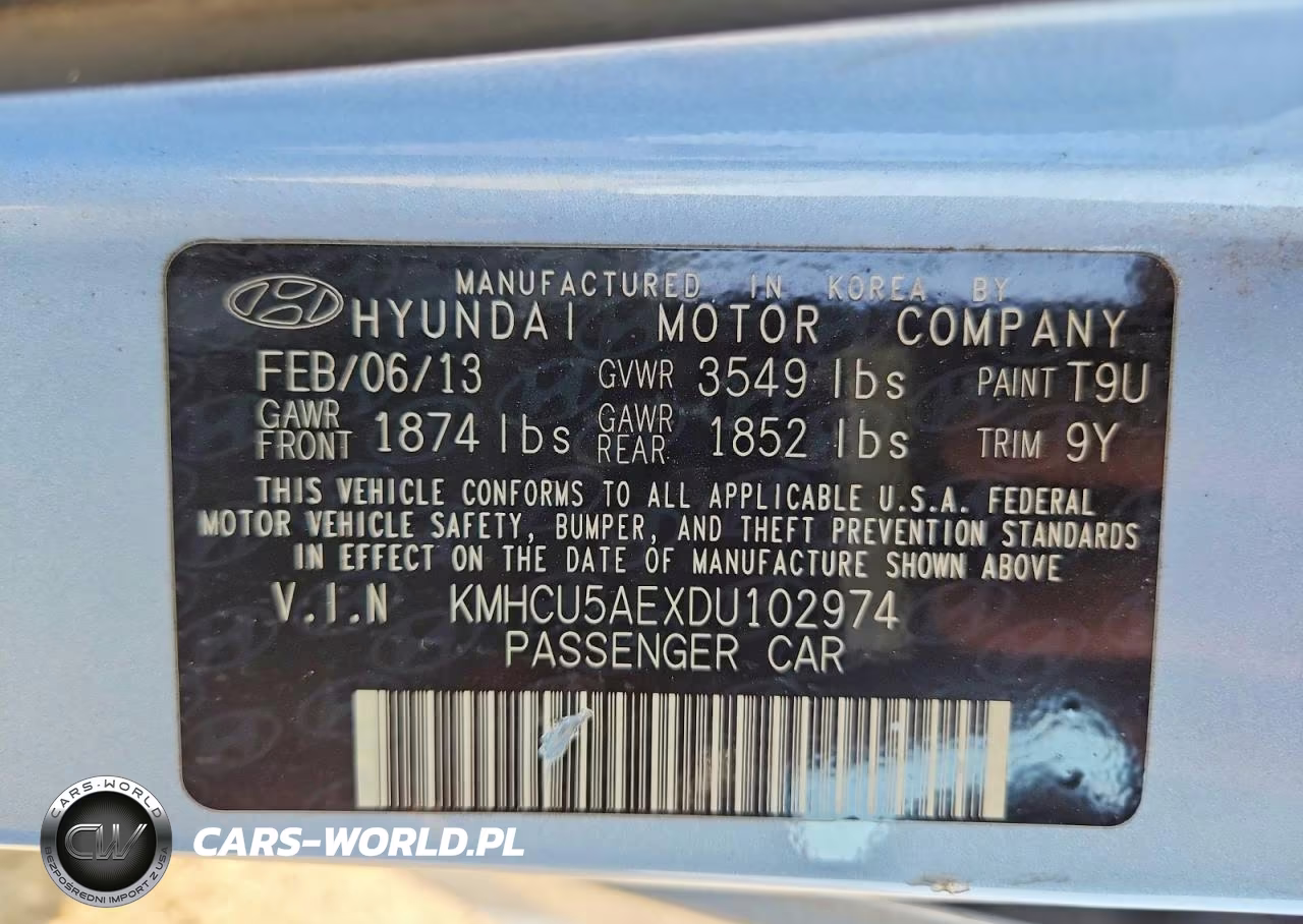 2013 Hyundai Accent Se VIN:KMHCU5AEXDU102974 - 12