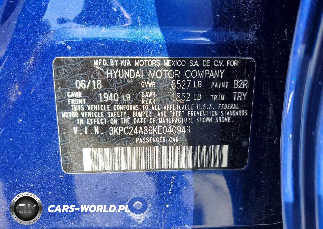 2019 Hyundai Accent Se VIN:3KPC24A39KE040949 - 12