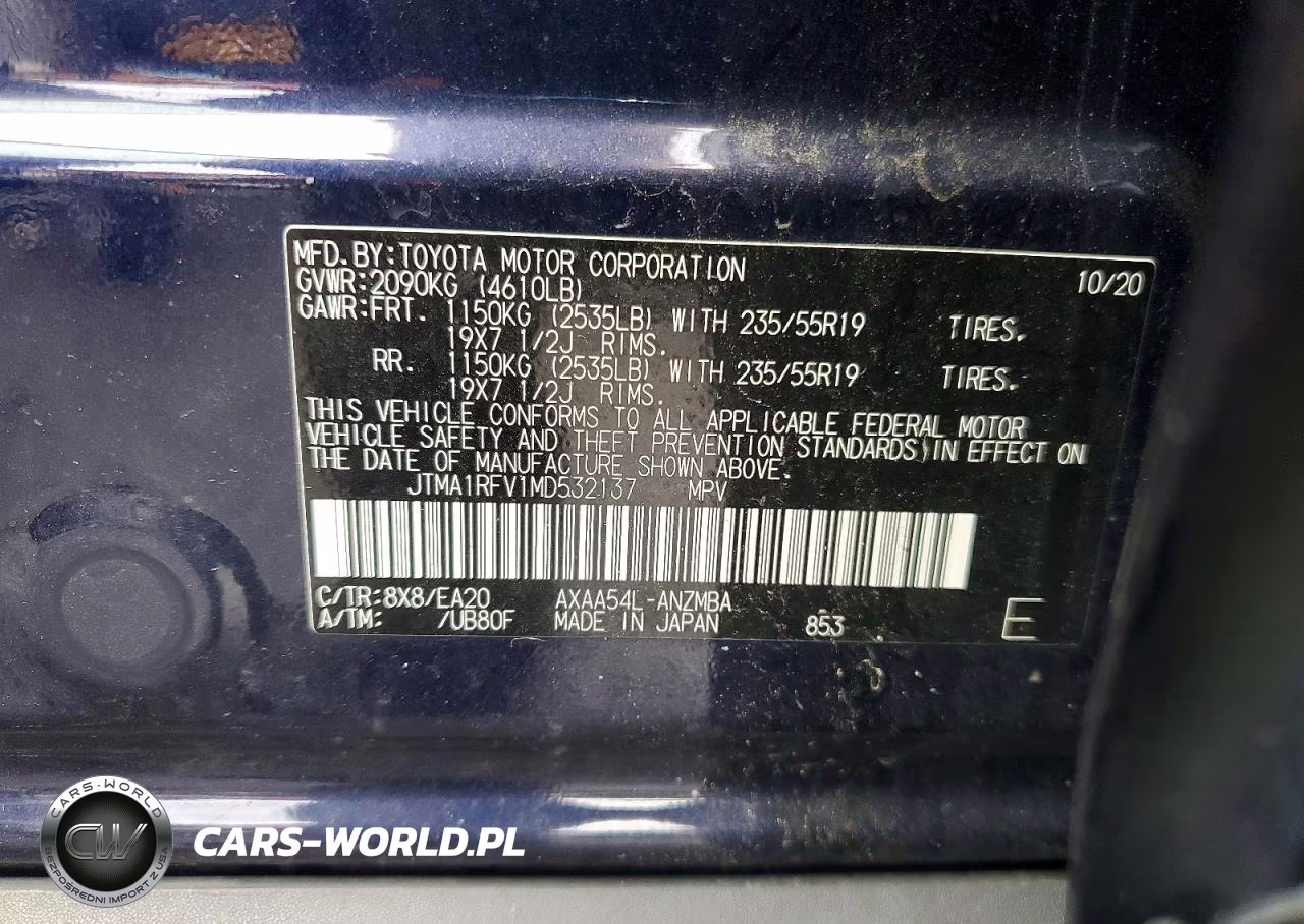 2021 Toyota Rav4 Xle Premium VIN:JTMA1RFV1MD532137 - 14